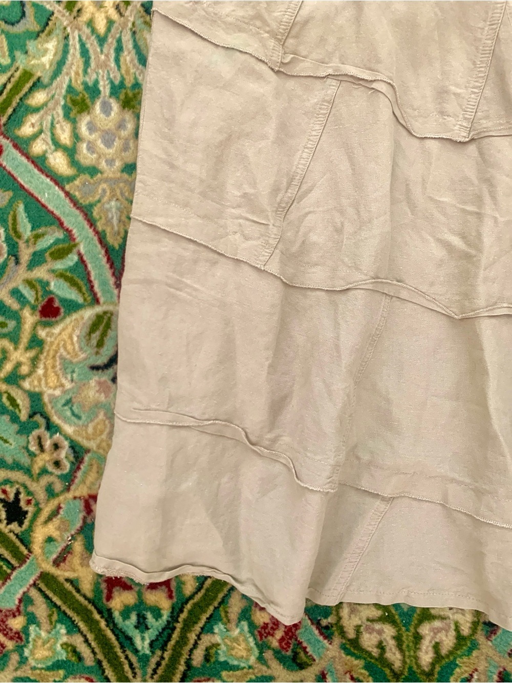 SANDRO LINEN KHAKI MIDI SKIRT
SIZE 8 - Picture 2 of 6